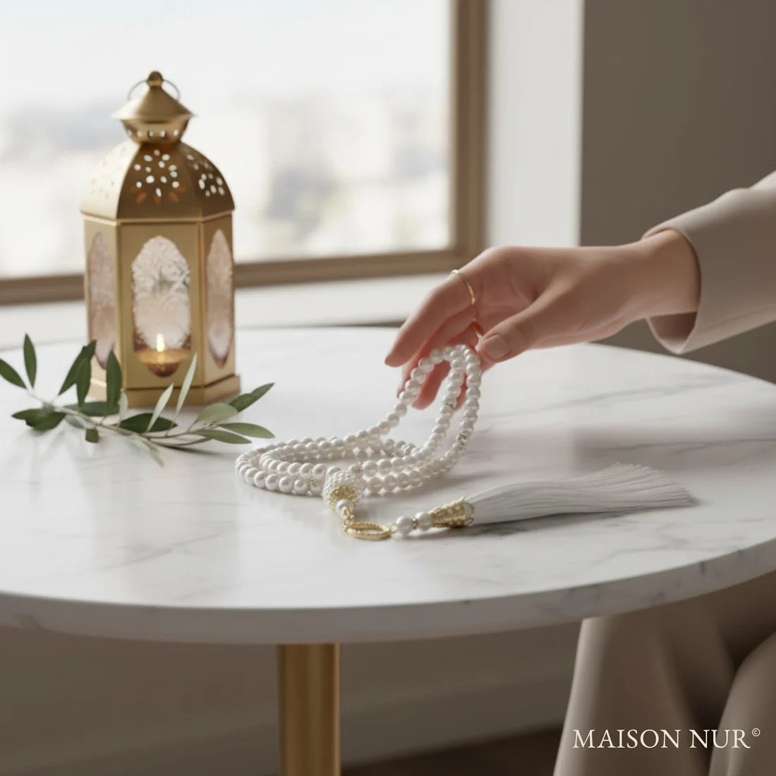 Chapelet de 100 perles pour le tasbih